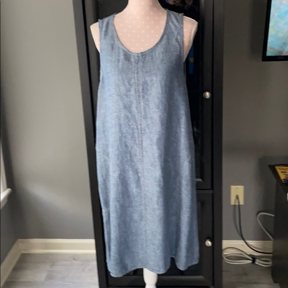 Max Studio lightweight denim dress.